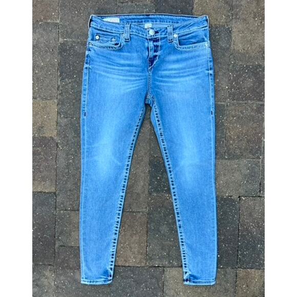 True Religion mid rise skinny jeans size 31x29 - Picture 2 of 5